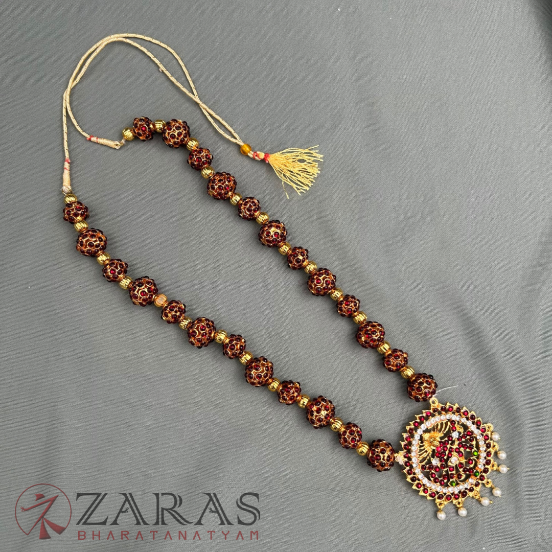 Bharatanatyam Dance Jewellery - Ruthratcham with Nataraj Kemp Haaram image 2