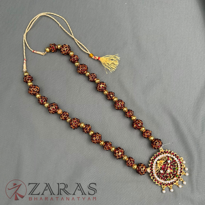 Bharatanatyam Dance Jewellery - Ruthratcham with Nataraj Kemp Haaram image 2