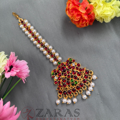 Bharatanatyam Dance Jewellery - 2L Peacock RG Kemp Netti Chutti image 0