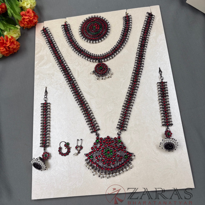 Bharatanatyam Dance Jewellery Black - Full Set Kemp Balls RGSl image 1