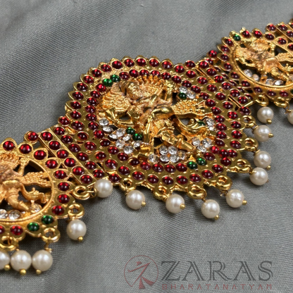 Bharatanatyam Dance Jewellery - Nadaraj Hip Belt RGS Kemp (Ottiyanam) image 1