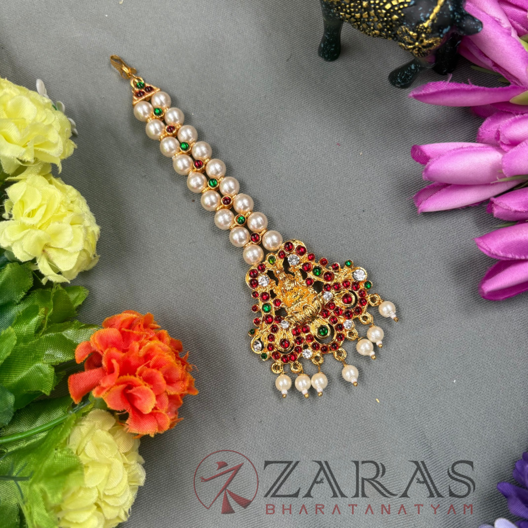 Bharatanatyam Dance Jewellery - 2L Balls Lakshmi RG Kemp Netti Chutti image 0
