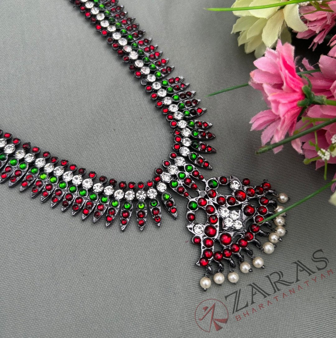 Bharatanatyam Dance Jewellery Black - Haaram RG Kemp CS kutchi Design image 0