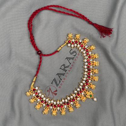 Bharatanatyam Dance Jewellery - Necklace Lakshmi Design WC Kemp image 3