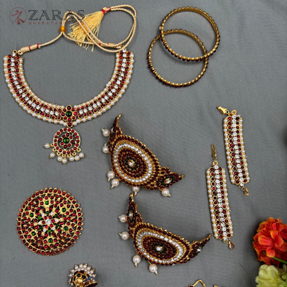 Bharatanatyam Dance Jewellery - Sow Full Set RG Kemp image 3