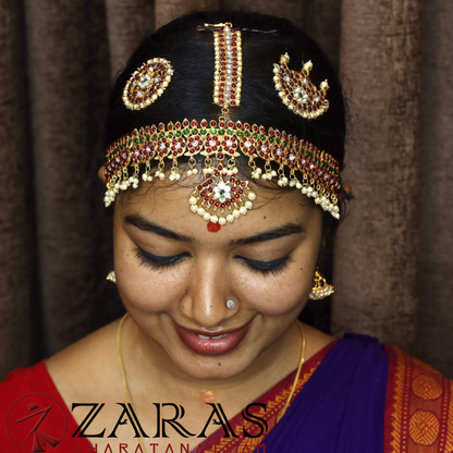Bharatanatyam Dance Jewellery - Headset Manga CS RG Kemp image 1