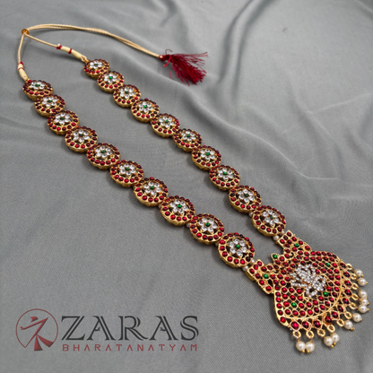 Bharatanatyam Dance Jewellery - Haaram Lotus & Round Design WC Kemp image 3