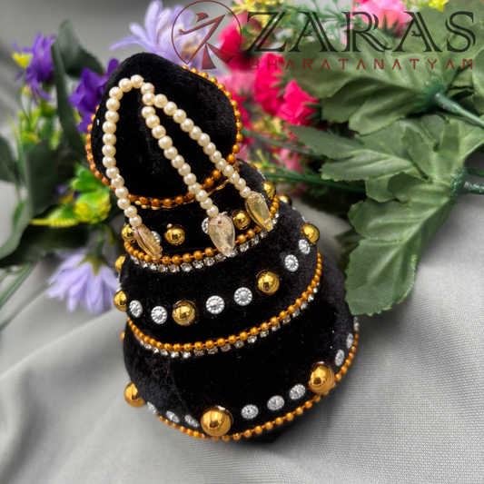 Bharatanatyam Dance Hair Accessories - Aandaal Kondai / Andavan Konda Pearls image 0