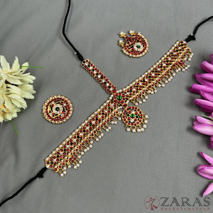 Bharatanatyam Dance Jewellery - Headset V Round CGS RG Kemp image 0