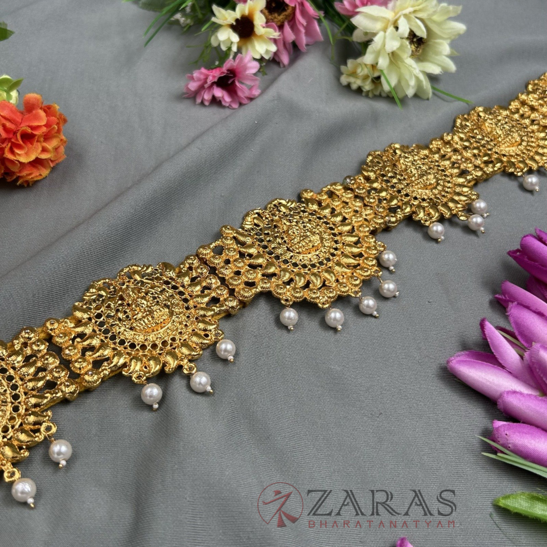 Bharatanatyam Dance Jewellery - Lakshmi RGS Hip Belt Kemp (Ottiyanam) image 1