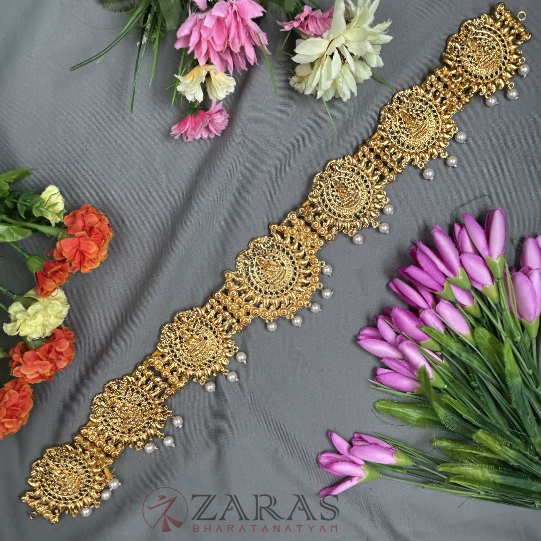Bharatanatyam Dance Jewellery - Lakshmi RGS Hip Belt Kemp (Ottiyanam) image 0