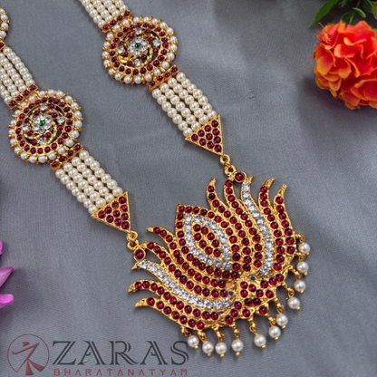 Bharatanatyam Dance Jewellery Haaram - 4L Balls Round Lotes RG Kemp Maalai / Haaram image 2