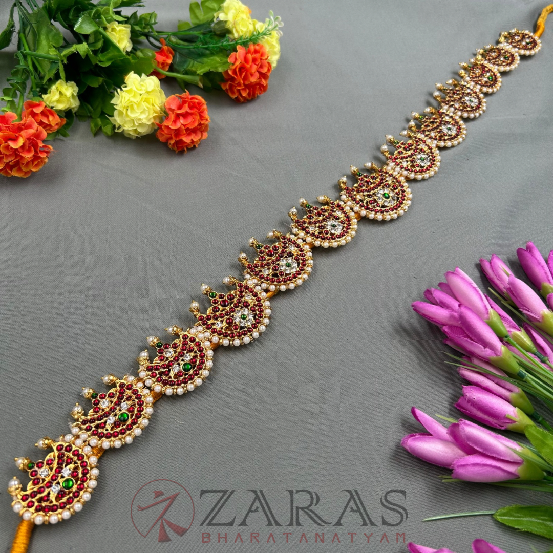 Bharatanatyam Dance Jewellery - Moon Hip Belt RG Kemp CS (Ottiyanam) image 1