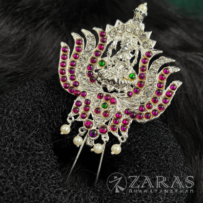 Bharatanatyam Dance Silver Jewellery - Lotes & Lakshmi Pea Kemp CS Head Arch image 0