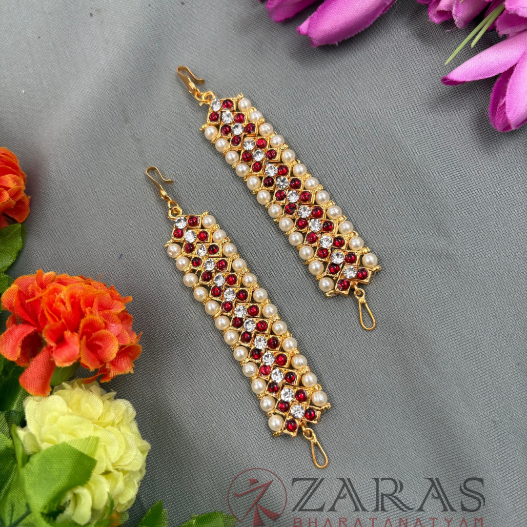 Bharatanatyam Dance Jewellery Maatal - V Design RG Kemp CS image 0