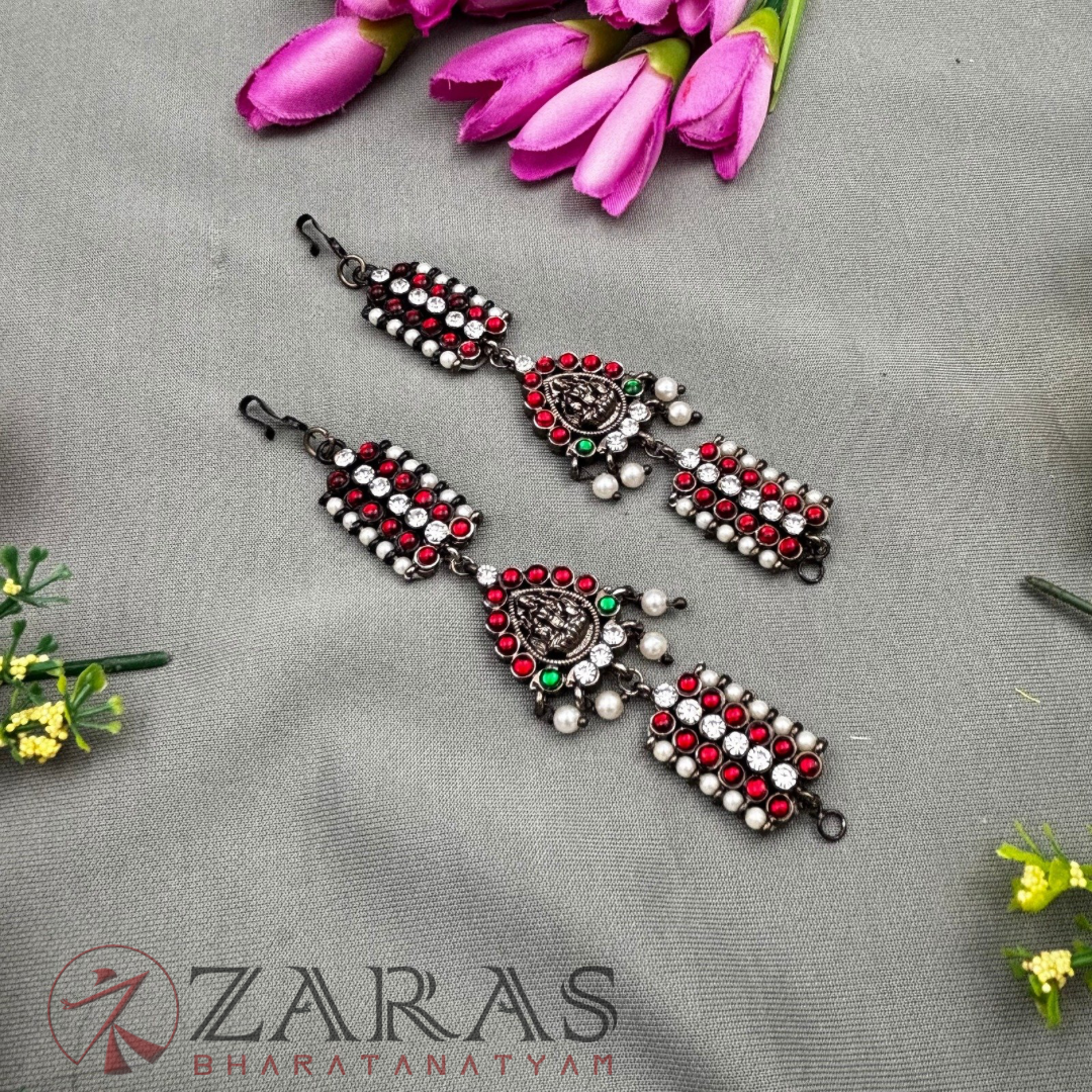 Bharatanatyam Dance Jewellery Black - Maatal Sow & Lakshmi RG Kemp CS Pearls image 1