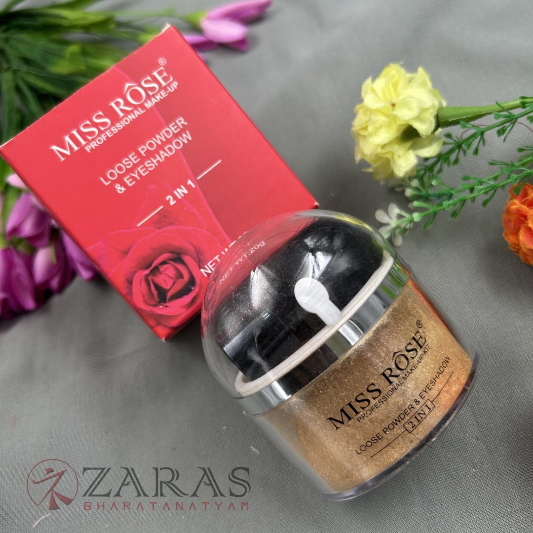 Bharatanatyam Dance Makeup Products - Loose Powder & Eyeshadow (2 in 1) (Miss Rose) image 4