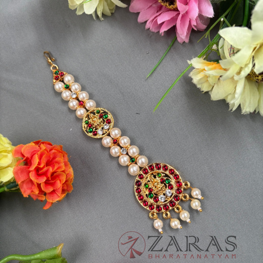 Bharatanatyam Dance Jewellery - 2L Balls Round Lakshmi RG Kemp Netti Chutti image 0