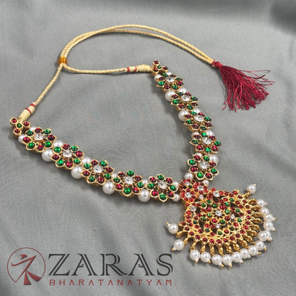 Bharatanatyam Dance Jewellery - Necklace RG Kemp CS Flower P Design image 3