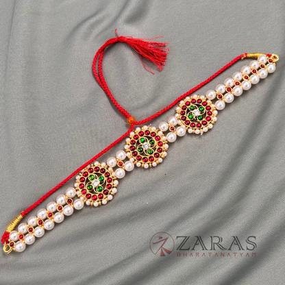 Bharatanatyam Dance Jewellery - 2L Beads Choker / Necklace 3S Kemp CS image 1