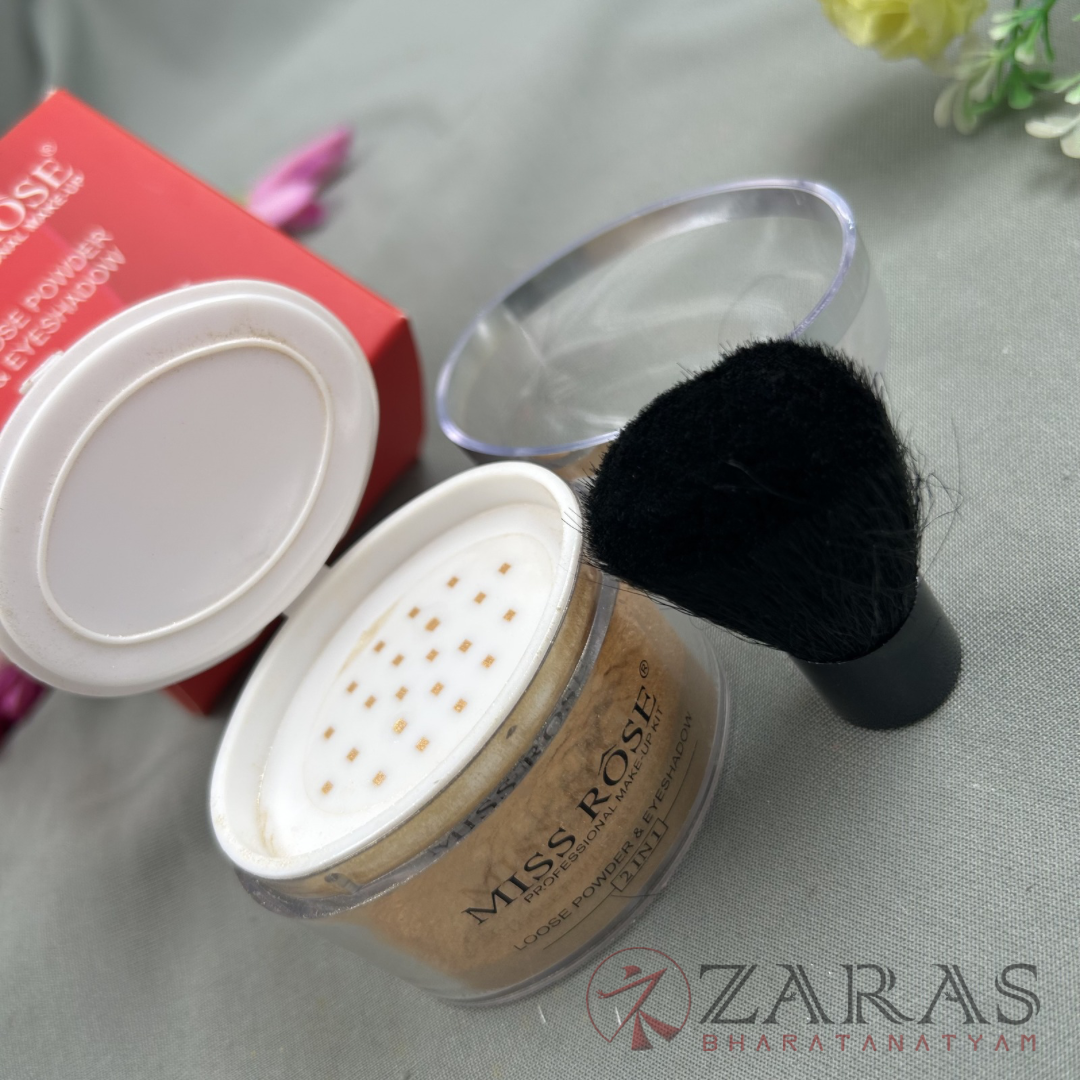 Bharatanatyam Dance Makeup Products - Loose Powder & Eyeshadow (2 in 1) (Miss Rose) image 1
