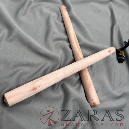Bharatanatyam Dance Class Material - Thattu Manai Stick Alone (Wooden Stick) Set of 2 image 0