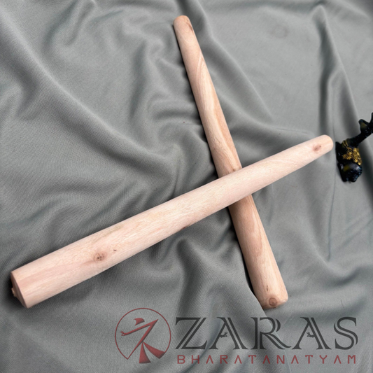 Bharatanatyam Dance Class Material - Thattu Manai Stick Alone (Wooden Stick) Set of 2 image 0