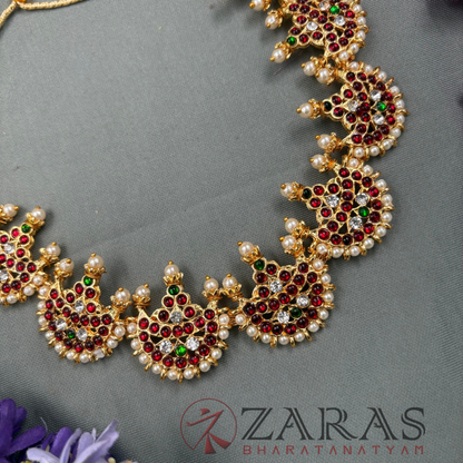 Bharatanatyam Dance Jewellery Necklace - Round RG Kemp CS Beads image 2