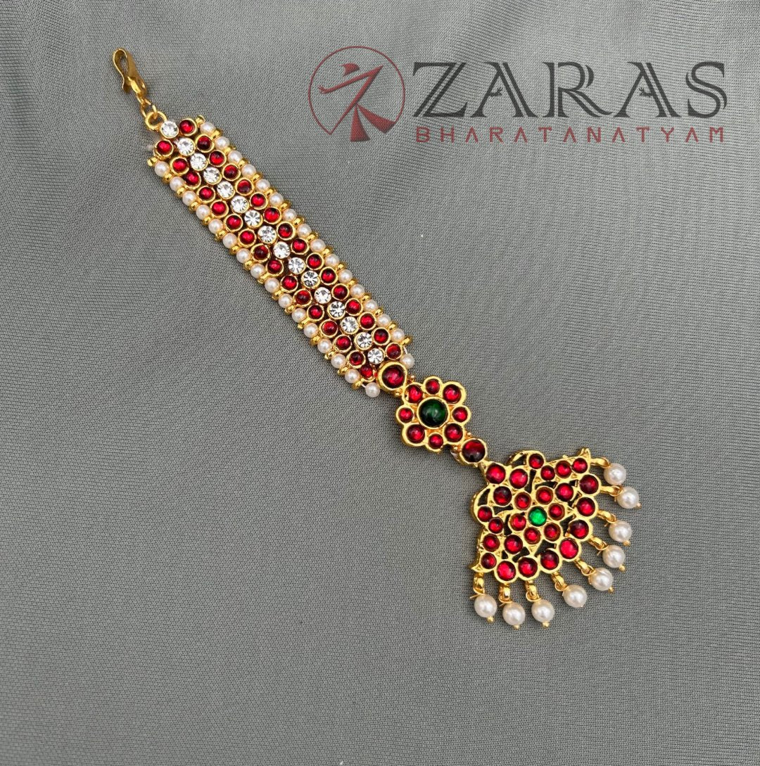 Bharatanatyam Dance Jewellery - Sow & Leaf Netti Chutti RG Kemp Beads image 0