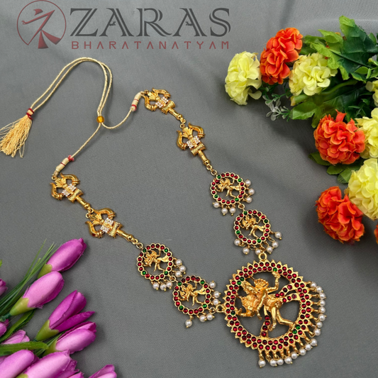 Bharatanatyam Dance Jewellery - Nadaraj & Soolam RG Kemp Haaram image 0