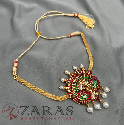 Bharatanatyam Dance Jewellery - Necklace Peacock Design RG Kemp SA image 1
