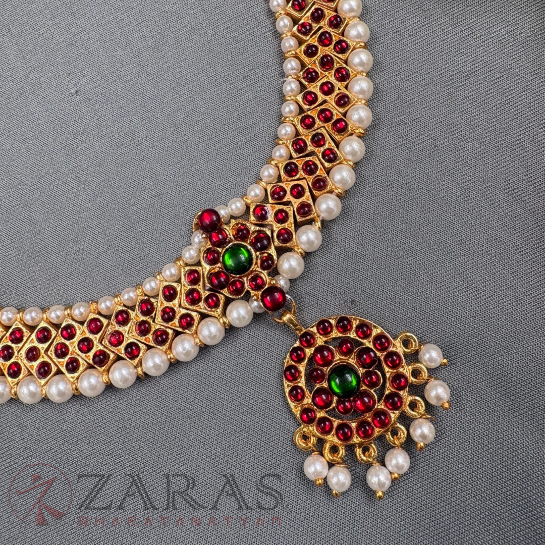 Bharatanatyam Dance Jewellery Necklace - Round V RG Kemp CS image 2
