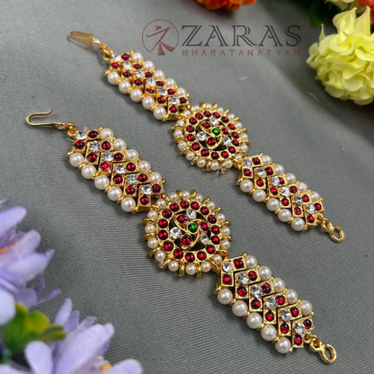 Bharatanatyam Dance Jewellery - Sun & V Maatal pearls RG Kemp image 1