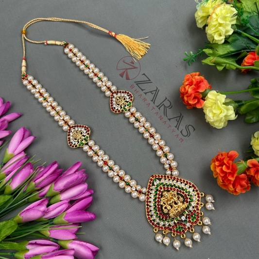 Bharatanatyam Dance Jewellery - 2L Balls T Lakshmi RG Kemp Maalai / Haaram image 0