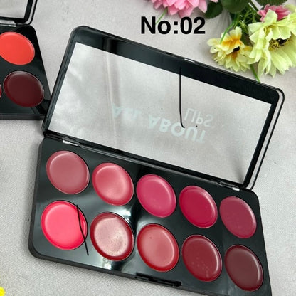 Bharatanatyam Dance Makeup Products - Matte Lip Palatte (Swiss Beauty) Set of 12 Colors