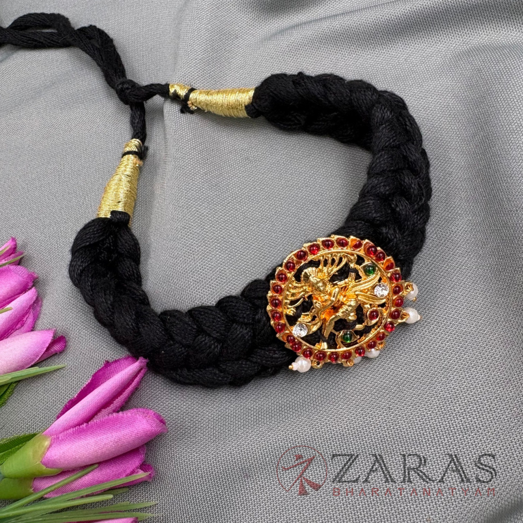 Bharatanatyam Dance Jewellery Necklace - Nadaraj RG Kemp Black Thread Type