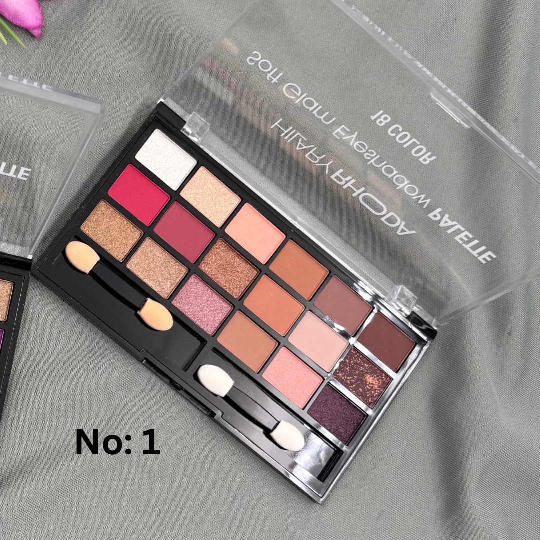 Bharatanatyam Dance Makeup Products - Soft Glam Eyeshadow Palette (Hilary Rhoda)