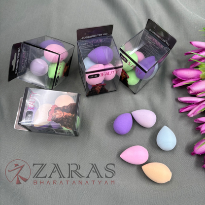 Bharatanatyam Dance Makeup Products - Blender Sponge (Set of 5 Pcs)
