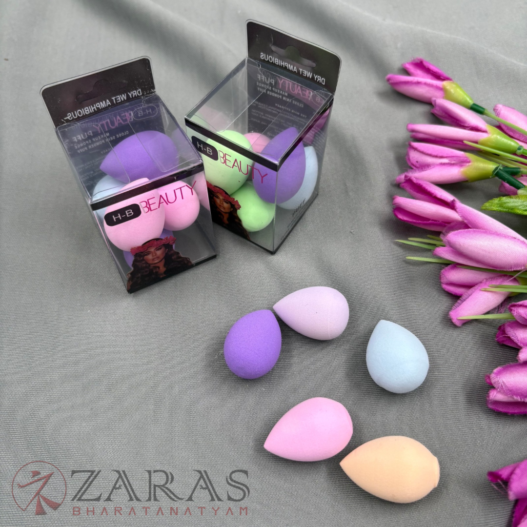 Bharatanatyam Dance Makeup Products - Blender Sponge (Set of 5 Pcs)