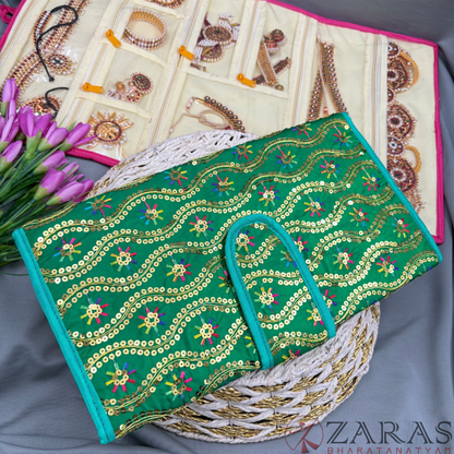 Bharatanatyam Dance Jewellery Bag / Organiser Foldable