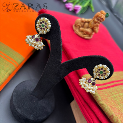 Bharatanatyam Dance Premium Jewellery - Jimiki with Kammal 1L PG Kemp Beads