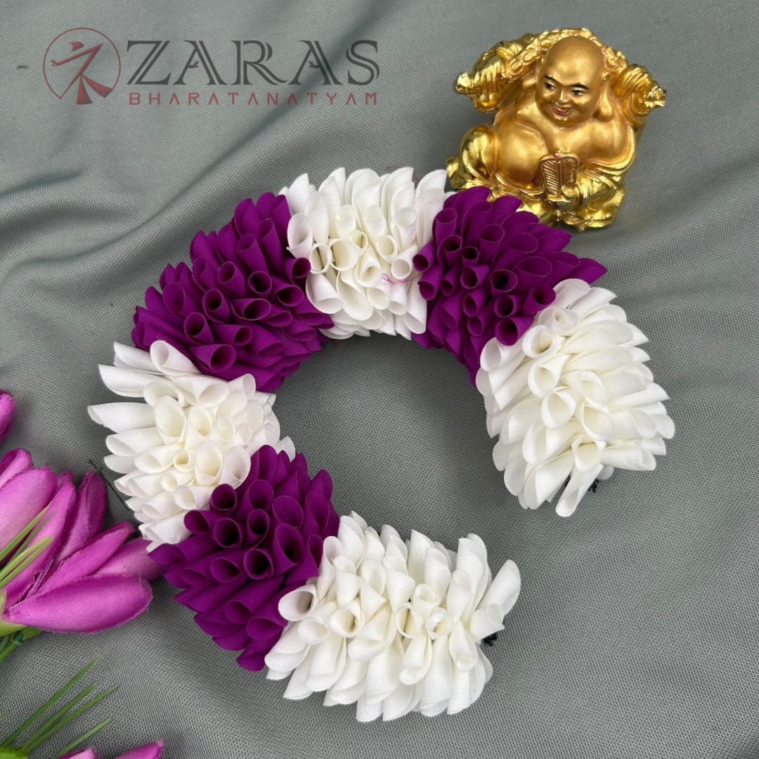 Bharatanatyam Dance Cloth Flower Round D Folded – Single (Mixed Colours)