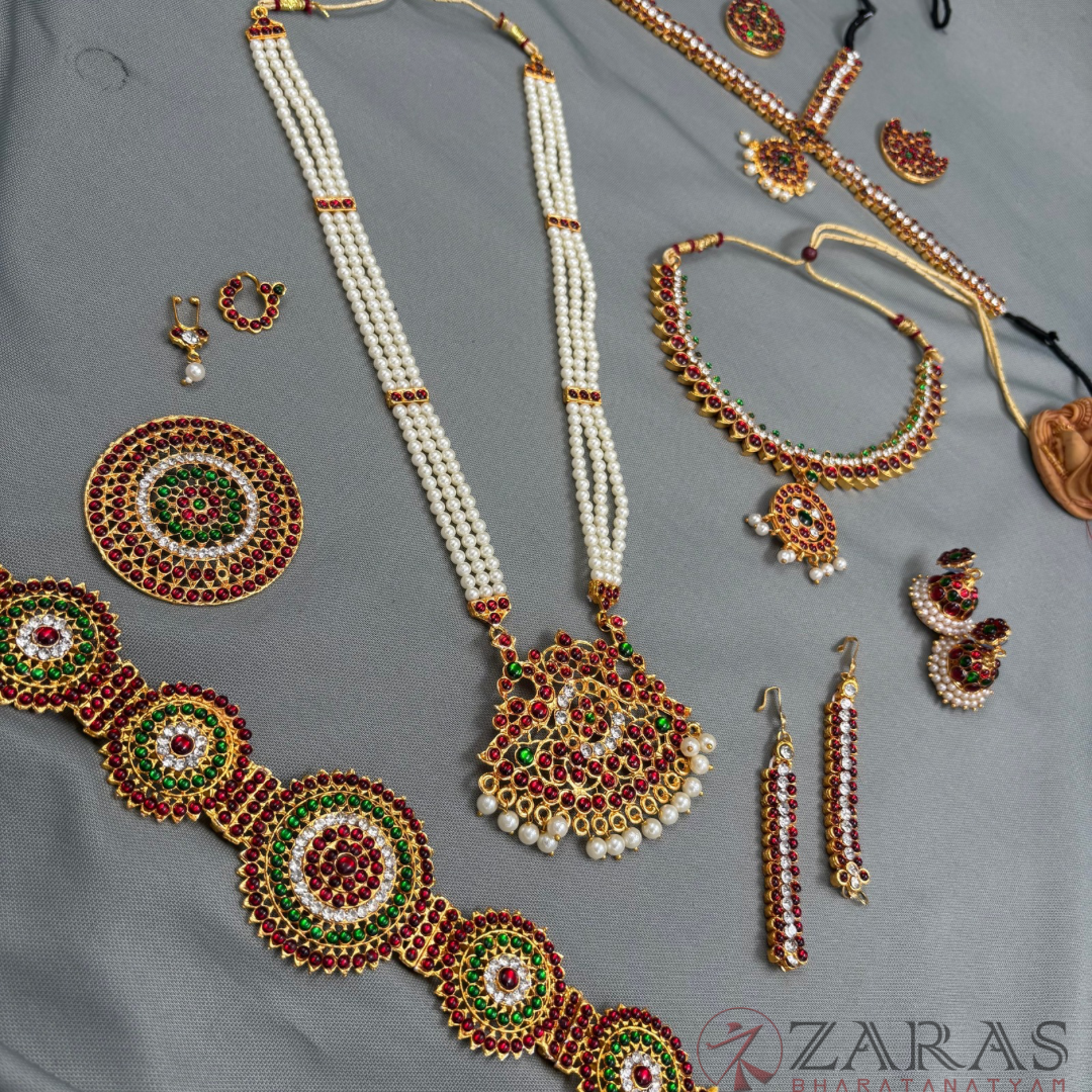 Bharatanatyam Dance Jewellery - S Manga Full Set RG Kemp CS