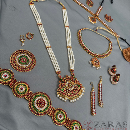 Bharatanatyam Dance Jewellery - S Manga Full Set RG Kemp CS