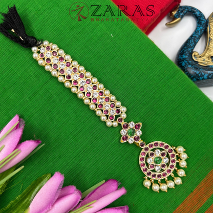 Bharatanatyam Dance Premium Jewellery - Round & V PG Kemp Netti Chutti