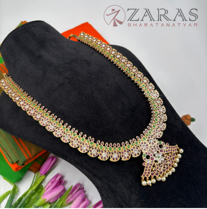 Bharatanatyam Dance Premium Jewellery - Manga PG Kemp CS Haaram / Long Chain Beads (2 mm)