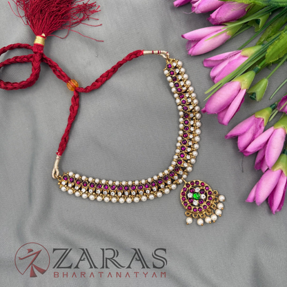 Bharatanatyam Dance Jewellery Alankara Necklace - Manga PG Kemp CS Beads