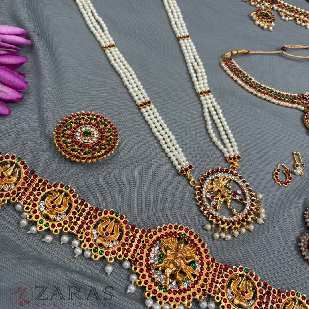 Bharatanatyam Dance Jewellery - Sow & Nataraj Full Set RG Kemp CG