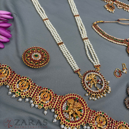 Bharatanatyam Dance Jewellery - Sow & Nataraj Full Set RG Kemp CG