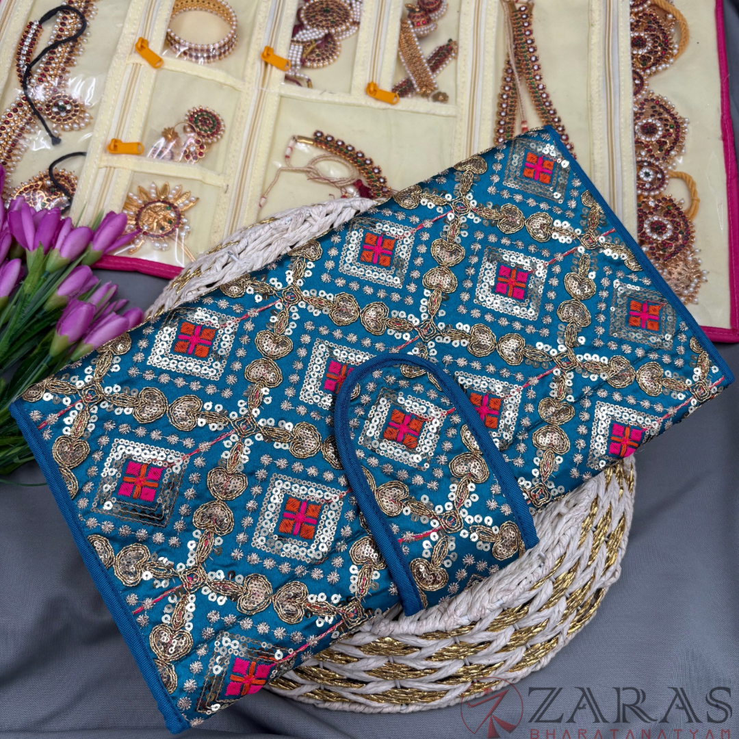 Bharatanatyam Dance Jewellery Bag / Organiser Foldable